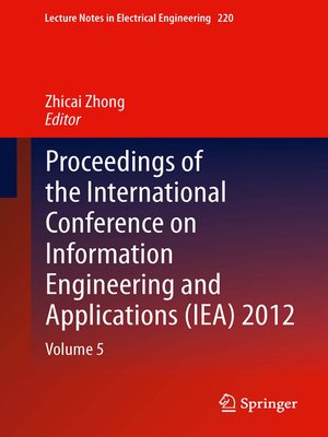 cover image of Proceedings of the International Conference on Information Engineering and Applications (IEA) 2012